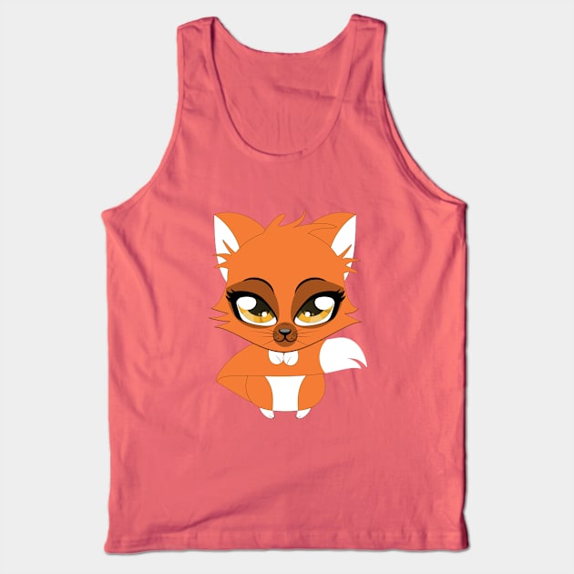 Cute fox Tank Top by AnnArtshock